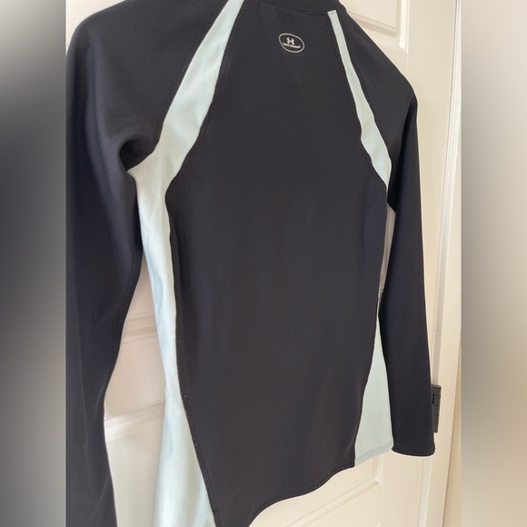 Under Armour Coldgear MockNeck Compression Top | Black/Blue | M - Picture 5 of 8